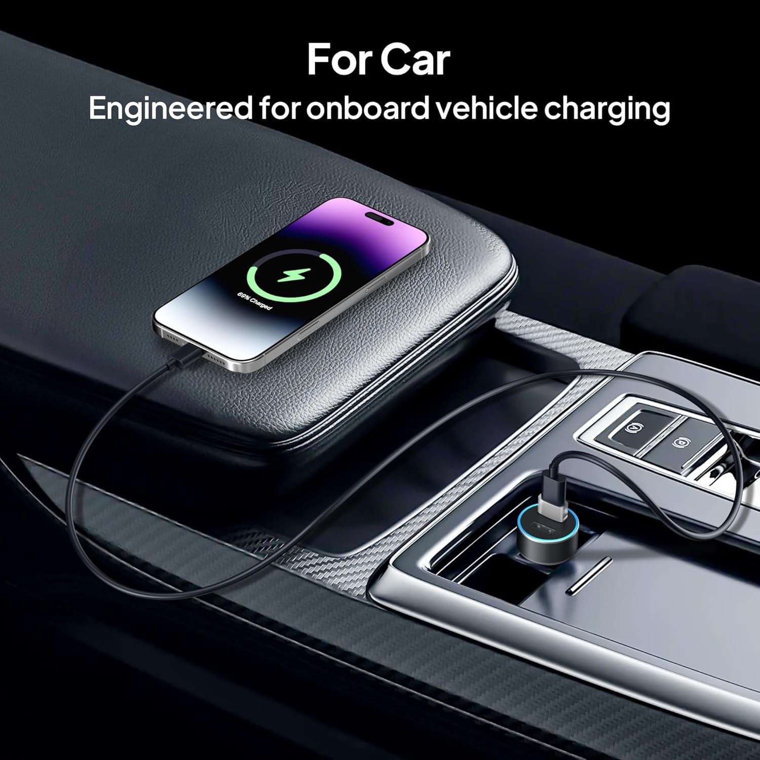 Iphone 17 16 Car Charger Adapter 3Pack,Usb Male to USB C Female Adapter,Type C Cable Converter for Apple Air 17E 16E 15 Pro Max Plus,Iwatch 11,Airpods Pro 3,Ipad Mini,Samsung Galaxy S26