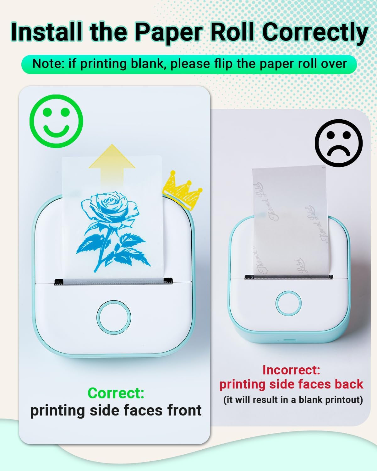 Print Pods Mini Printer and Storage Case - T02 Sticker Printer Portable Thermal Inkless Sticker Maker Machine